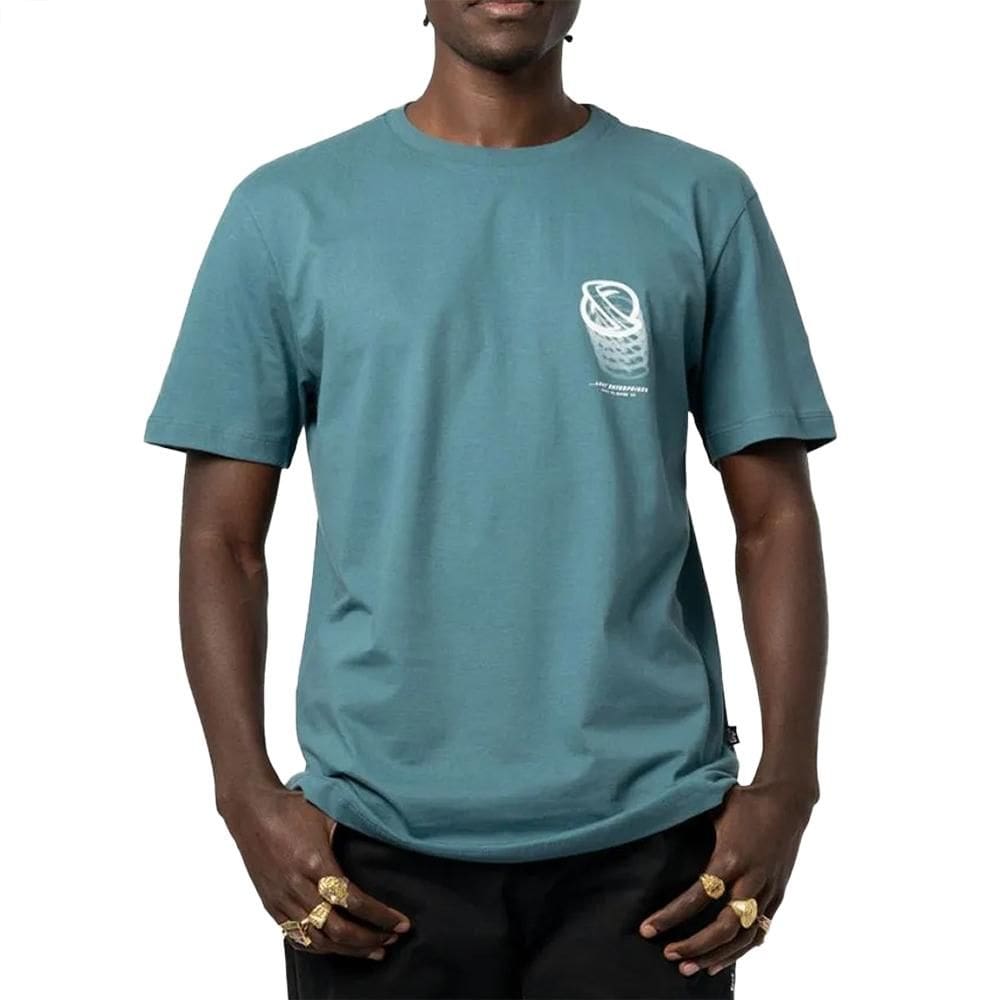 Camiseta Lost Saturn UV SM25 Masculina Azul Hossegor