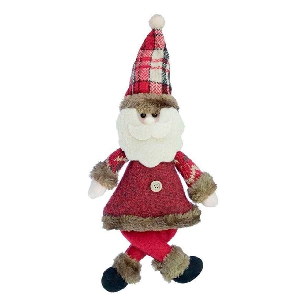 Enfeite Papai Noel Natal Em Tecido 30cm