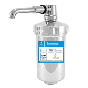 Copo Filtro Abs Cromo Para Torneira Universal Com Refil