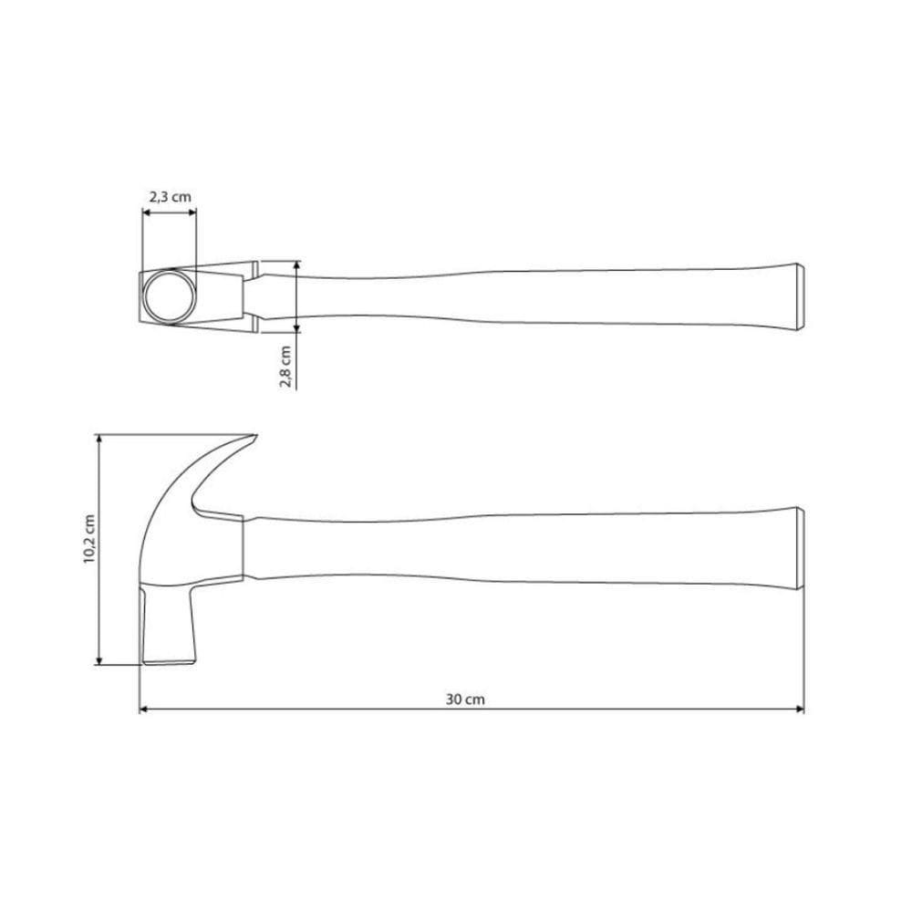 Martelo De Unha Jateado - Tramontina 23mm