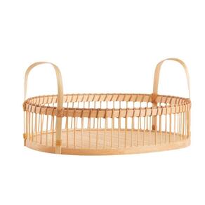 Bandeja Oval Em Bambu Mart 29x22cm