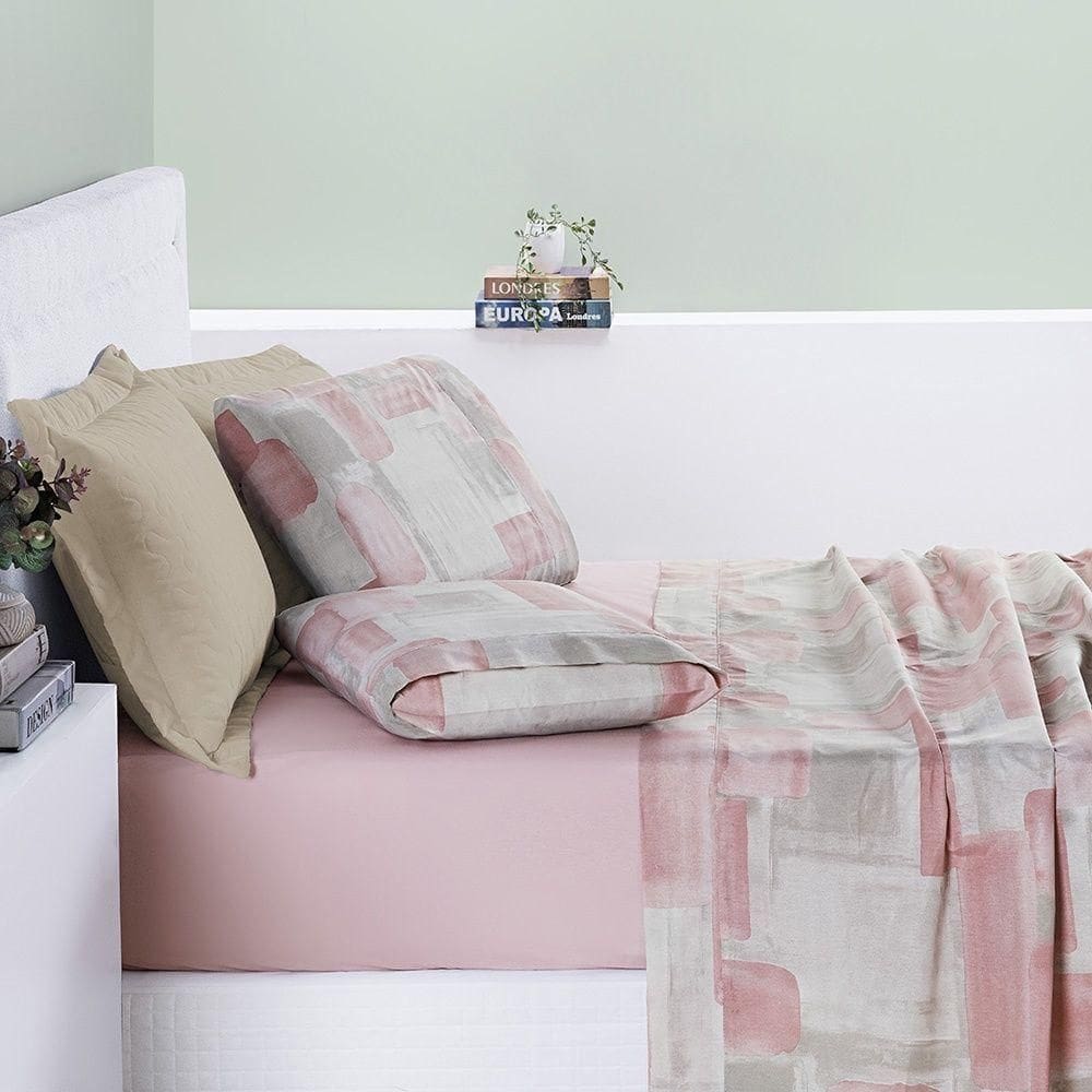 Jogo De Cama Cotton Select Queen 04 Peças - Quadri