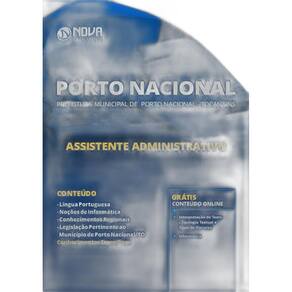Apostila Porto Nacional TO 2019 Assistente Administrativo