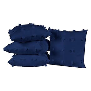 Almofadas Cheias Poppy 45cm X 45cm 04 Peças - Marinho