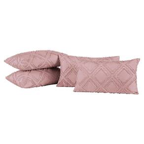 Capas De Almofadas Aveline 60cm X 30cm 04 Peças - Rosê