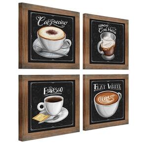 Quadro Decorativo Café Expresso Padaria 20X20Cm 4 Un Ypê