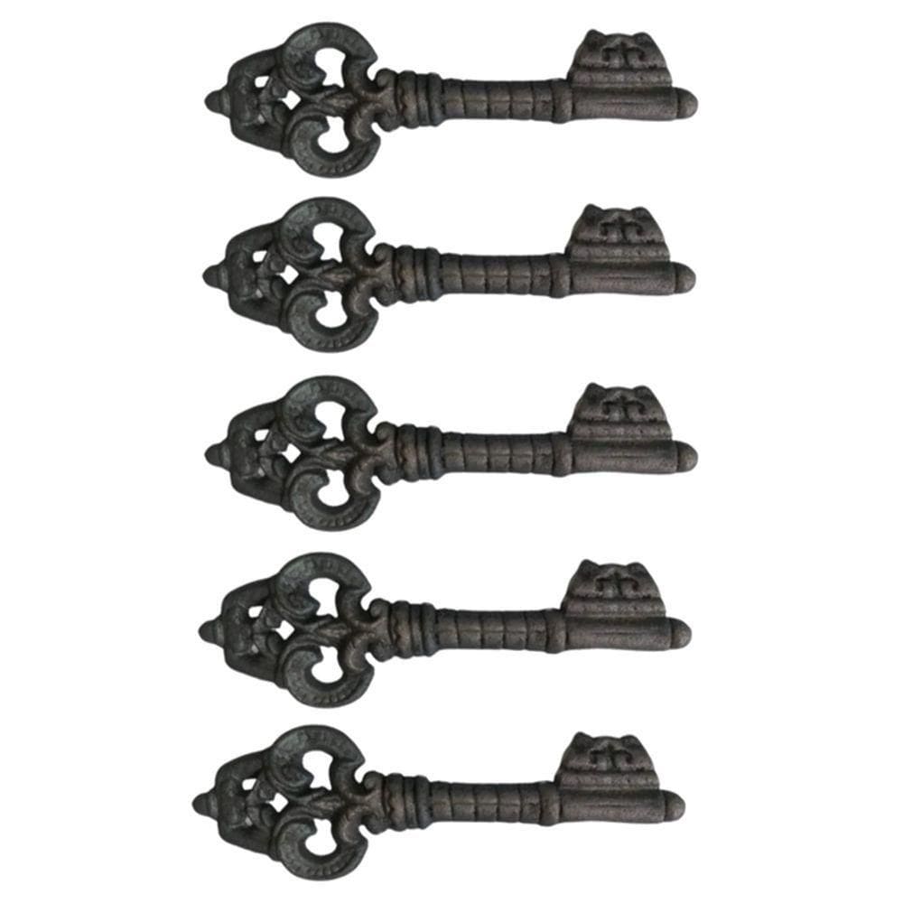 Kit 5 Chaves Decorativas Rústica Enfeite Em Ferro Nº 02 26Cm