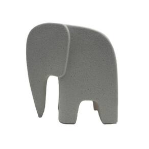 Escultura Vaso Elefante Dolamita 16cmx7,6cmx16,5cm