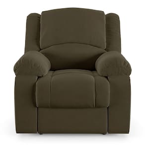 Poltrona Do Papai Reclinável Melim Power Elétrica Massagem Veludo Fh1 - D\`rossi Cor Marrom