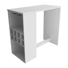 Bancada Para Cozinha 110cm Com Adega E Porta-taças Multimóveis Cr20342 Branco