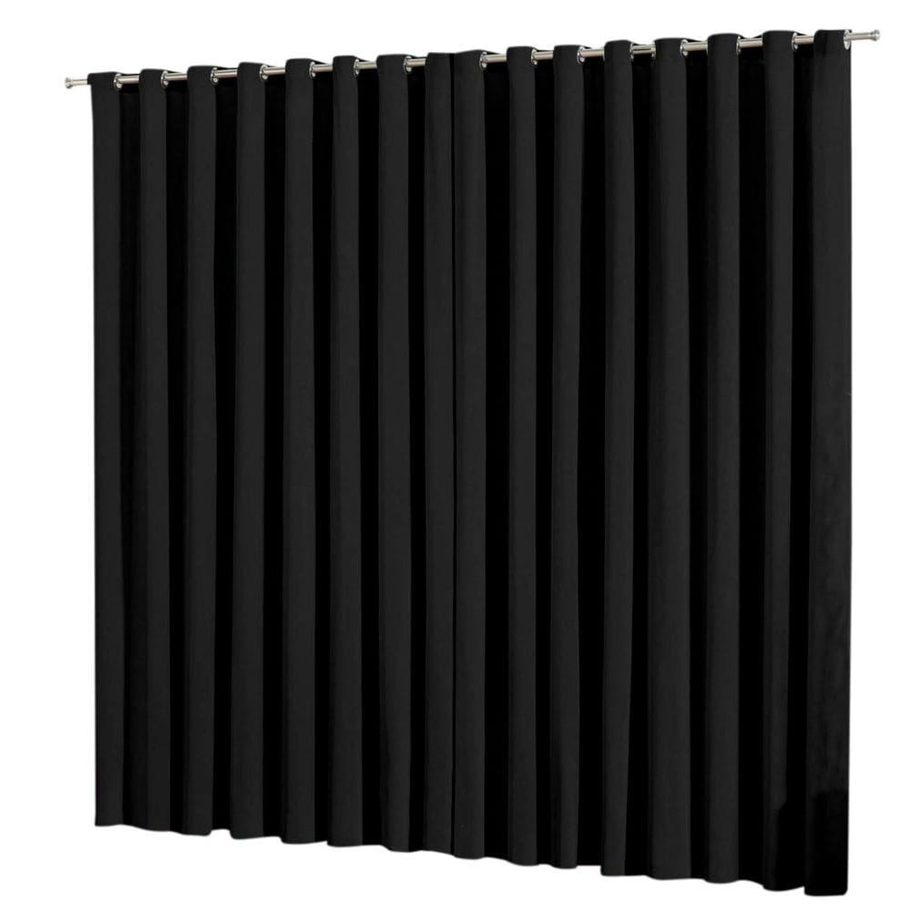 Cortina Blackout Em Tecido 3,00X2,80 Corta Luz Preto