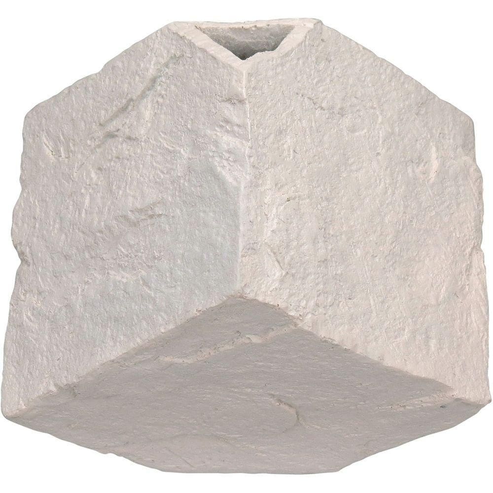Vaso Decorativo Enfeite Casa Aparador Cubo Home&co Resina 12x15x15cm Rosa