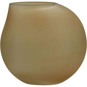 Vaso Decorativo Enfeite Casa Gota Home&co Vidro 29x12x30cm âmbar