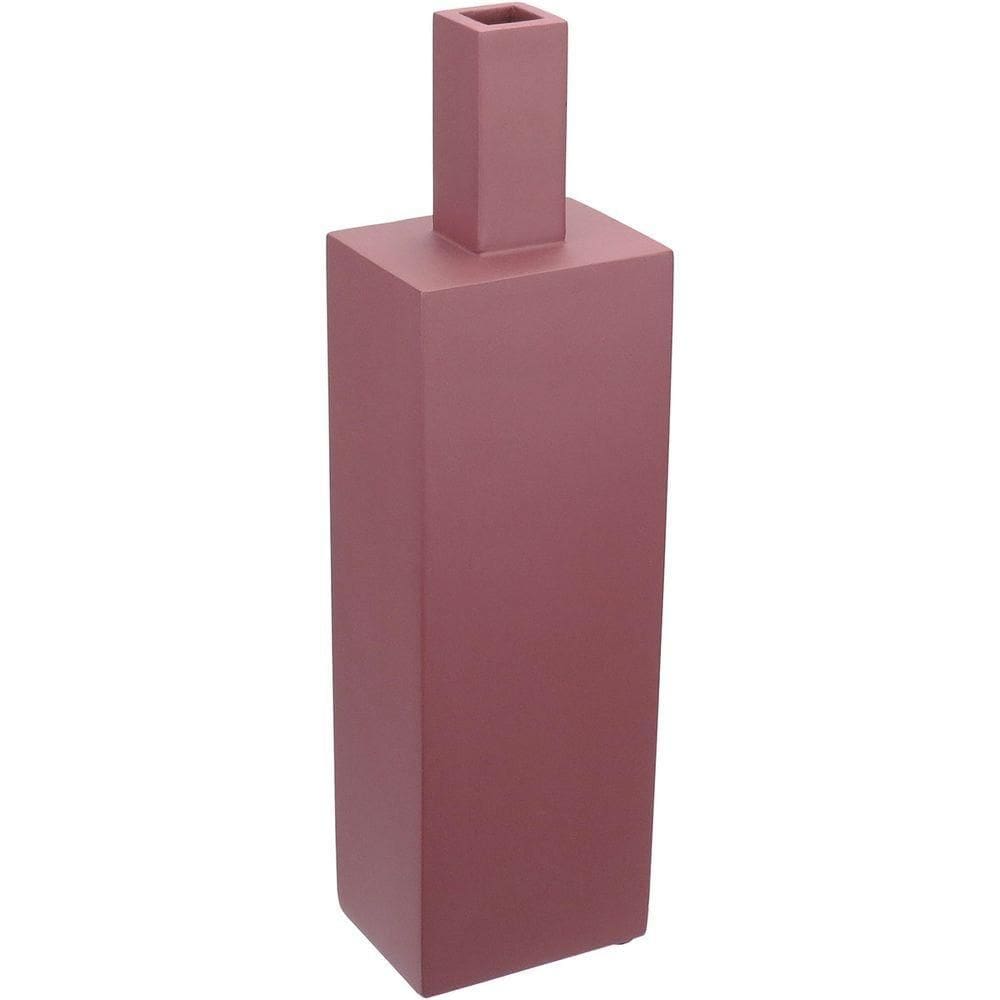 Vaso Decorativo Enfeite Casa Caixa Home&co Resina 35x10x7cm Vermelho