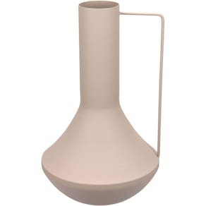 Vaso Decorativo Enfiete Casa Aparador Garrafa Home&co Metal 35x21x21cm Rosa