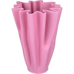 Vaso Decorativo Enfeite Casa Aparador 3d Home&co Cerâmica 25x18x18cm Rosa