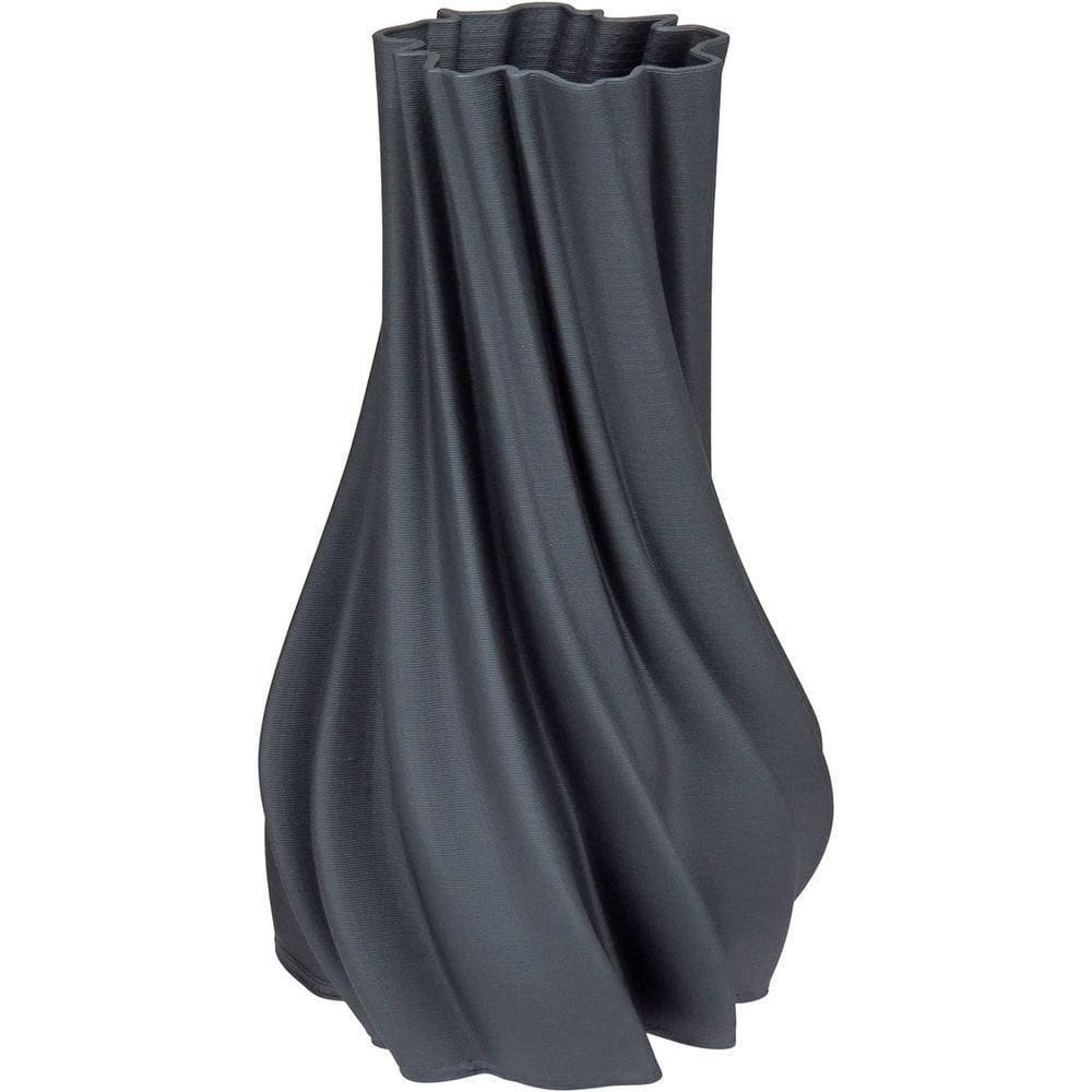 Vaso Decorativo Enfeite Casa Aparador 3d Home&co Cerâmica 35x20x20cm Preto