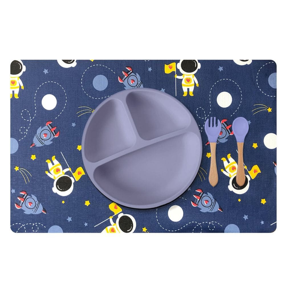 4 Jogo Americano Infantil Astronauta Impermeável Pvc