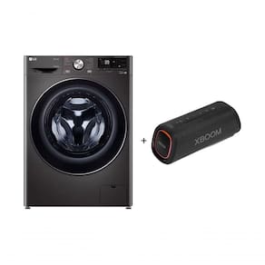 Combo Lava e Seca LG Smart VC2 110V 14kg Black Inox + Caixa de Som Portátil LG XBOOM Go XG5