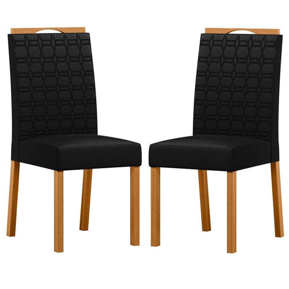 Cadeira para Mesa de Jantar Mariana Kit 2 Peças Ype Veludo Preto – New Ceval