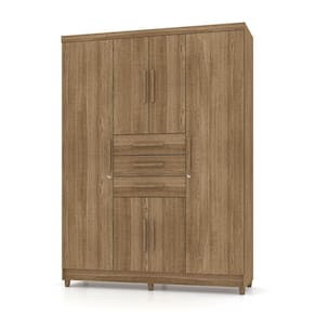 Guarda Roupa Solteiro 6 Portas E 3 Gavetas Imperial Nature - Pallazio