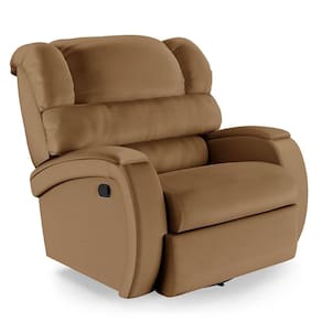 Poltrona Do Papai Reclinável Napoli Glider Giratória Usb Pu Caramelo Fh1 - D\`rossi