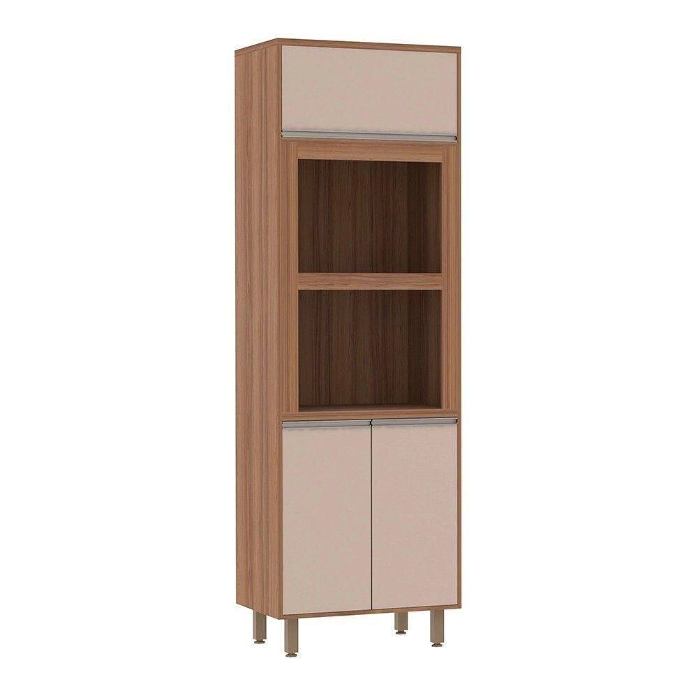 Torre Quente Lari 70 Cm 2 Nichos 3 Portas Connect Luciane Móveis