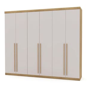 Guarda Roupa Casal 6 Portas E 6 Gavetas 275 Cm Majestic Nature/fendi - Pallazio