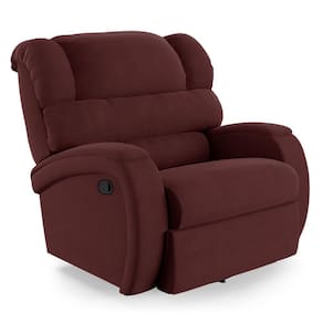 Poltrona Do Papai Reclinável Napoli Glider Giratória Usb Veludo Vinho Fh1 - D\`rossi