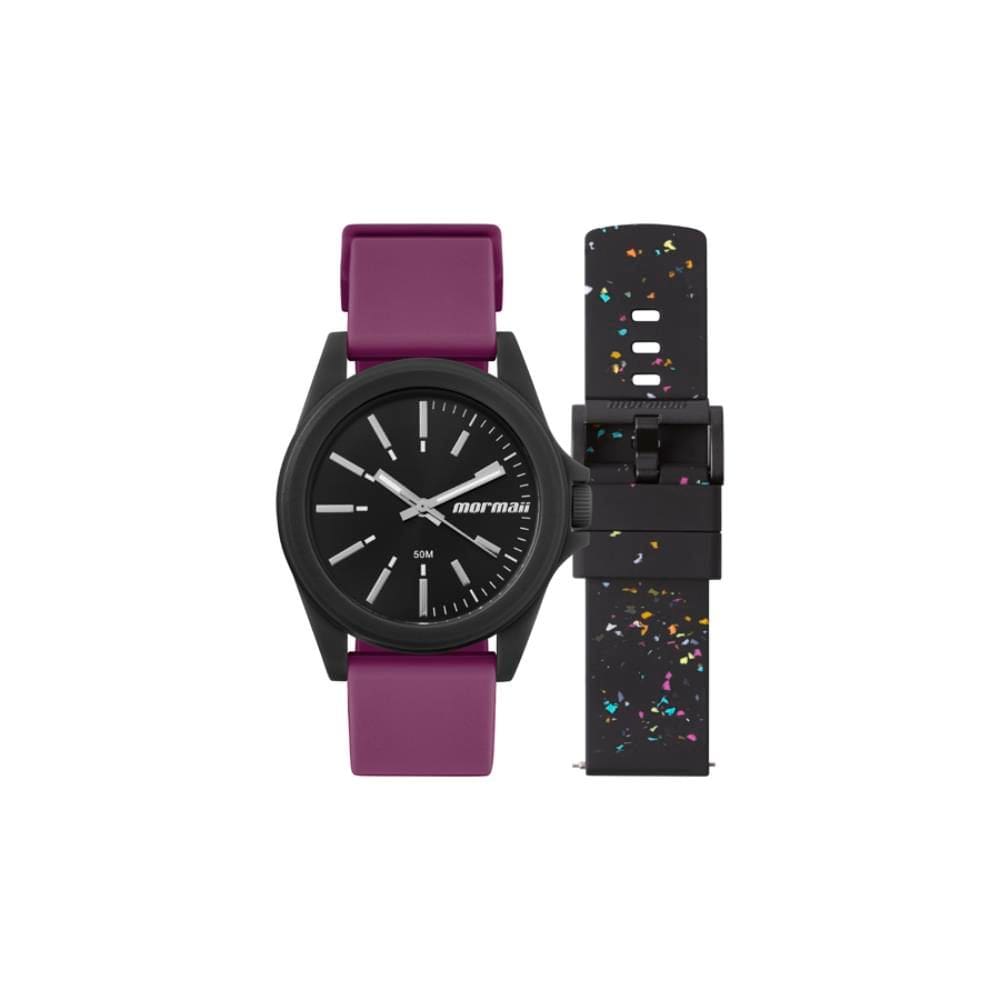 Relógio Mormaii Feminino Ref: Mo2035lw/t8n Black Troca Pulseira