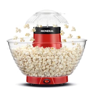 Pipoqueira Sem Oleo Mondial Red 700W C/ Tigela Acrilico