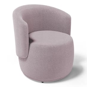 Poltrona Decorativa Aisha Orgânica Bouclê Rosê - Desk Design