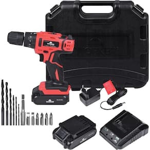 Furadeira Parafusadeira 12v Impacto Bateria Bivolt 17pcs Worker