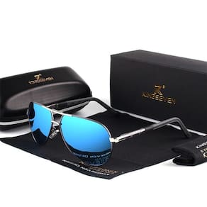 Óculos De Sol Polarizados Ultra Leve Estilo Piloto Elegante