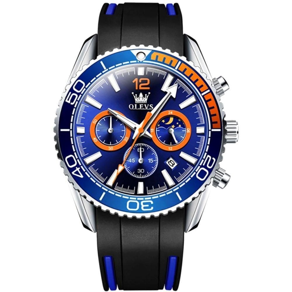 Relógio Masculino Pulseira De Silicone Luminoso De Quartzo