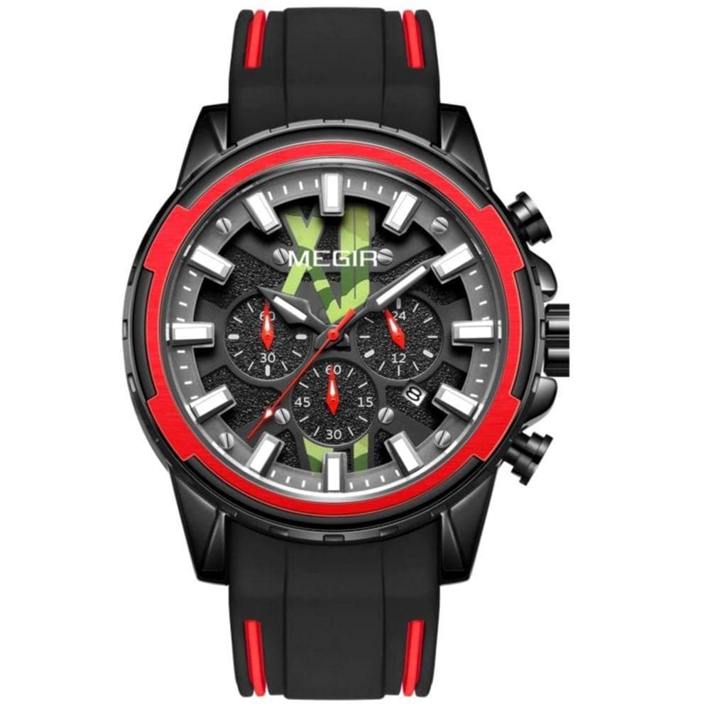 Relógio Masculino Com Pulseira De Silicone Data Automática