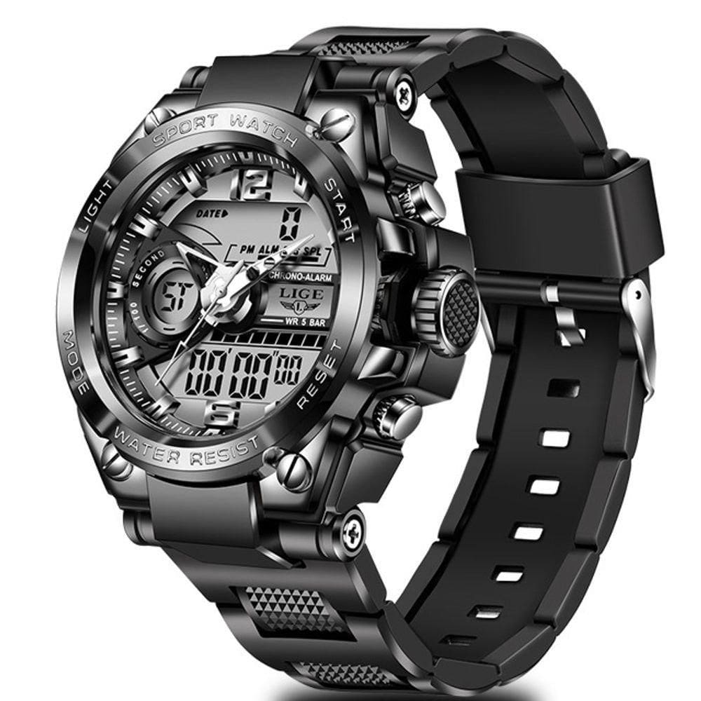 Relógio Pulso À Prova D` Água Led Digital Masculino