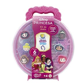 Brinquedo Toyng Decora e Monta Disney Princesa Kit de Anéis +4