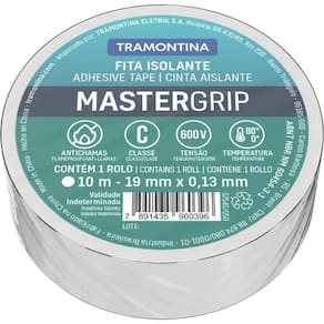 Fita Isolante Classe C 0,13x19 Mm Tramontina Branca 10 M