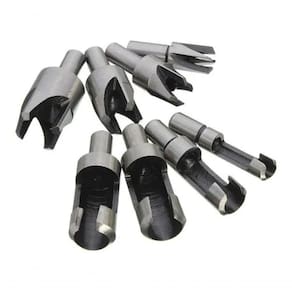 Kit 04 Brocas P/ Cavilhas + 4 Cortadores Tapa Furos