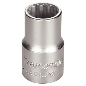 Soquete Estriado Em Aço Cromo Vanádio 16 Mm - Encaixe 1/2" Tramontina Pro Tramontina