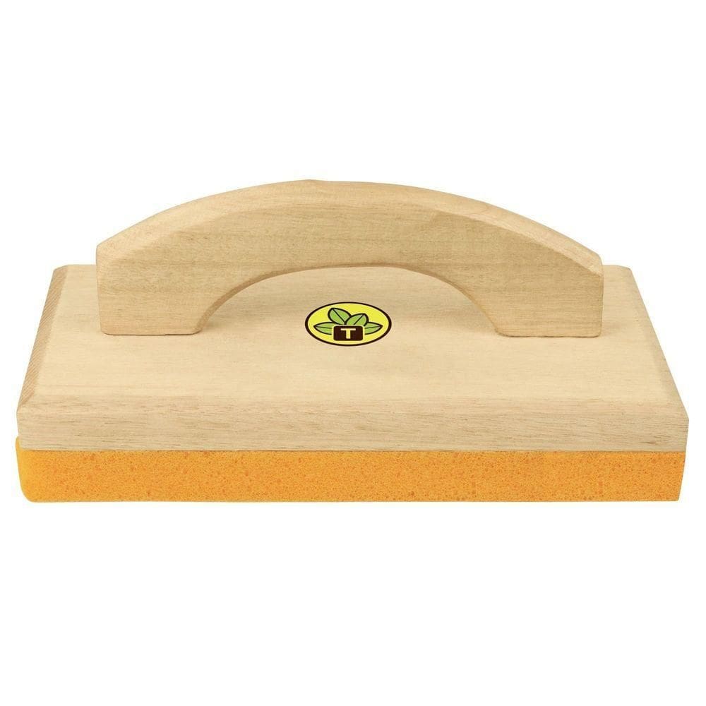 Desempenadeira Madeira Com Base Espuma Tramontina Sem Dentes Com Cabo Madeira Tramontina