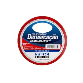 Fita Demarcação 48mmx15m - Tekbond Vermelho