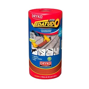 Fita Vedatudo Alumínio Terracota Multiuso Autoadesiva - Dryko 30cm X 10m