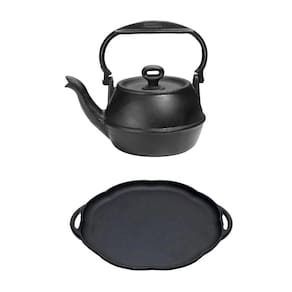 Kit Chaleira Tradição Ferro Fundido 2L E Chapa Petisco 24Cm