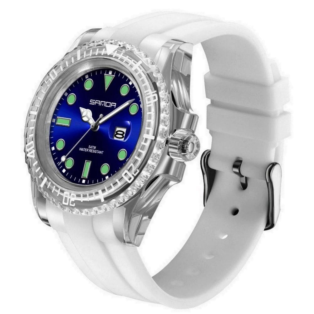 Relógio De Quartzo Feminino Casual Alça De Silicone A Prova De D´agua