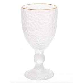Taça De água Cristal Com Fio De Ouro 320 Ml - Lyor