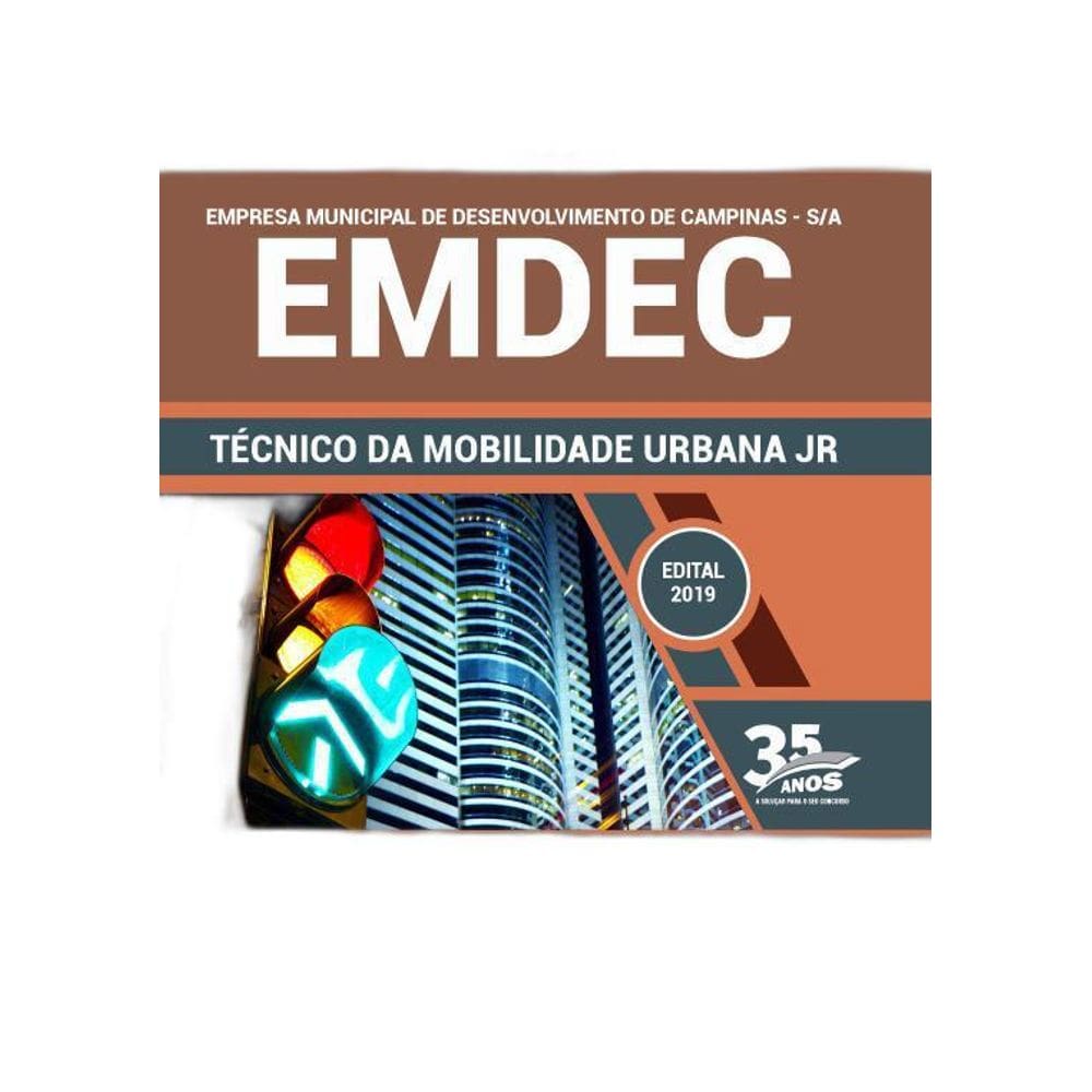 Apostila Emdec Sp - Técnico Da Modalidade Urbana Jr