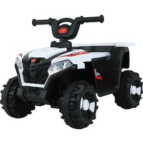 Quadriciclo Eletrico Infantil Zippy Toys ATV Super 6V Branco