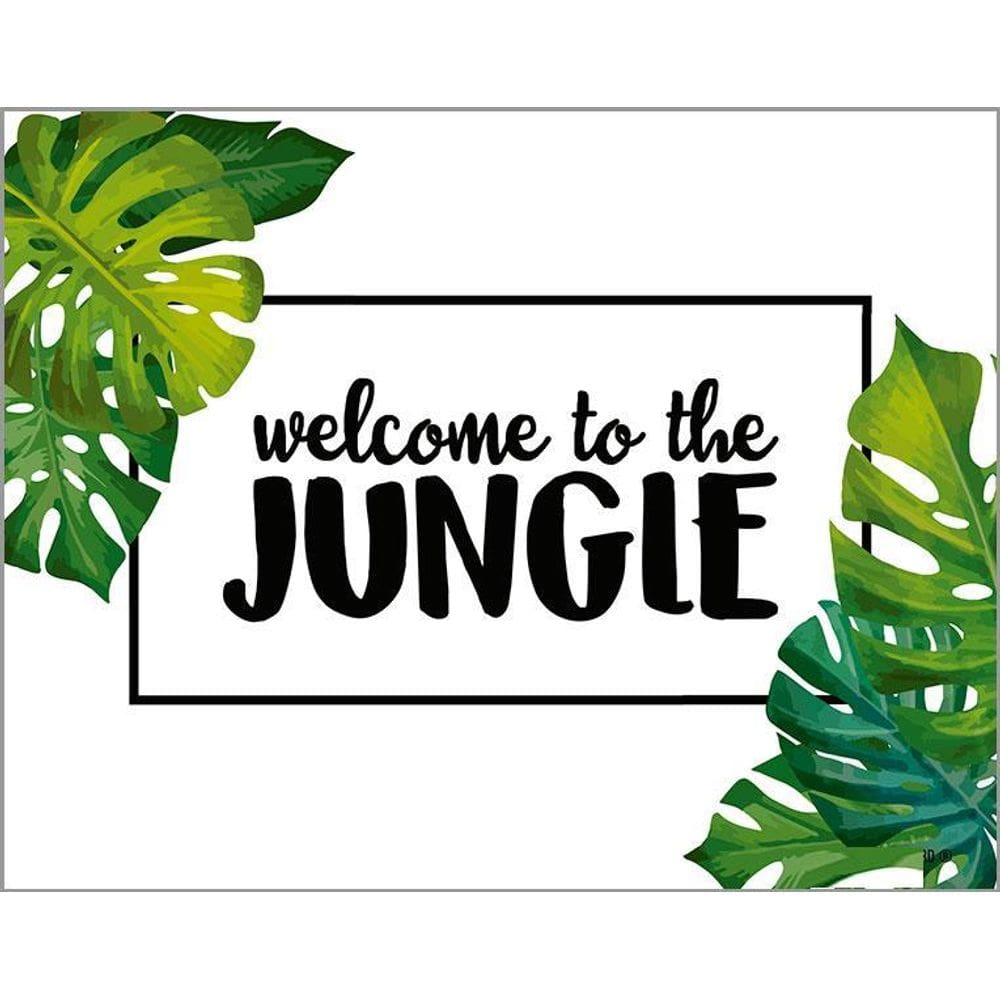 Placa Decorativa - Welcome To The Jungle 36X46